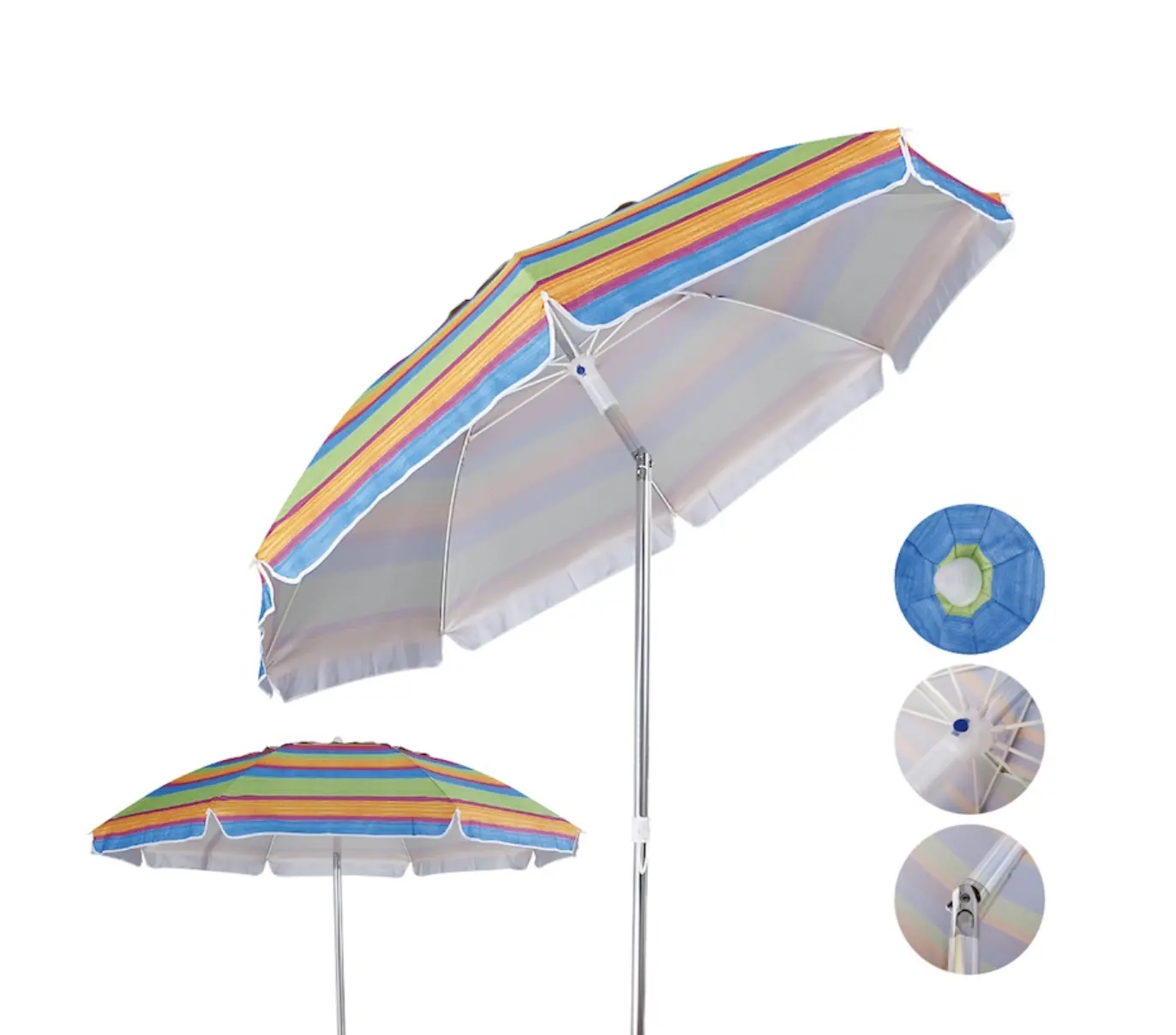 Folding Manufacturers Commercial Sun Custom Quality Big Market Outside Parasol Wholesale Garden Patio Beach Outdoor Umbrella