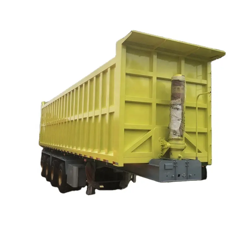 Trailer And Truck China Most Popular 60 80 Tons Side Tipper / Rear Dumper Semi Trailer 4 Axles Used Dump Truck Trailer Beds Tires For Sale