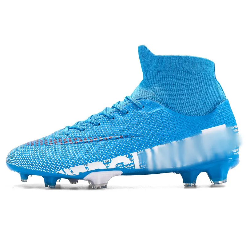 LOW MOQ Indoor Football Shoes for Boys High Ankle Boots Indoor Outdoor Soccer Shoes