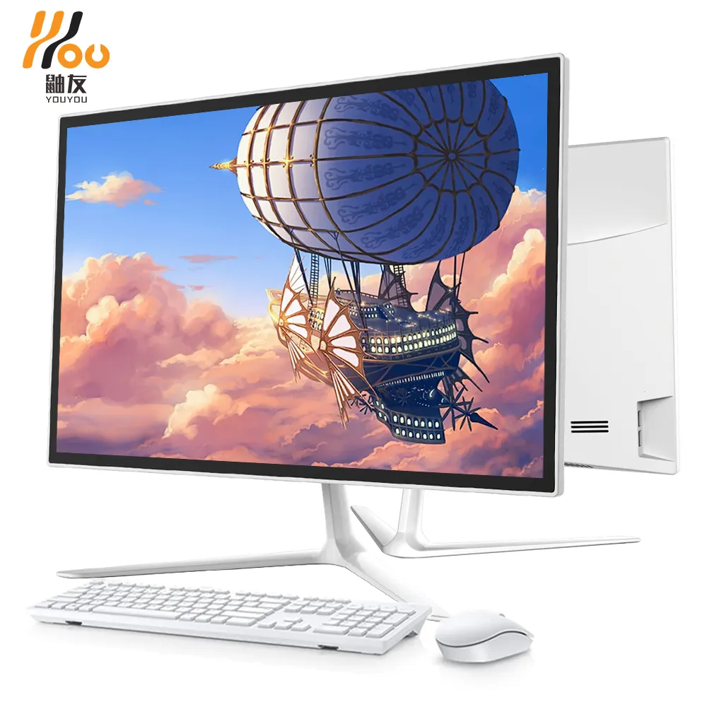 YOUYOU 19.1inch core i3-380 led aio desktop laptop computer monoblock 2g 320g all in one pc for office