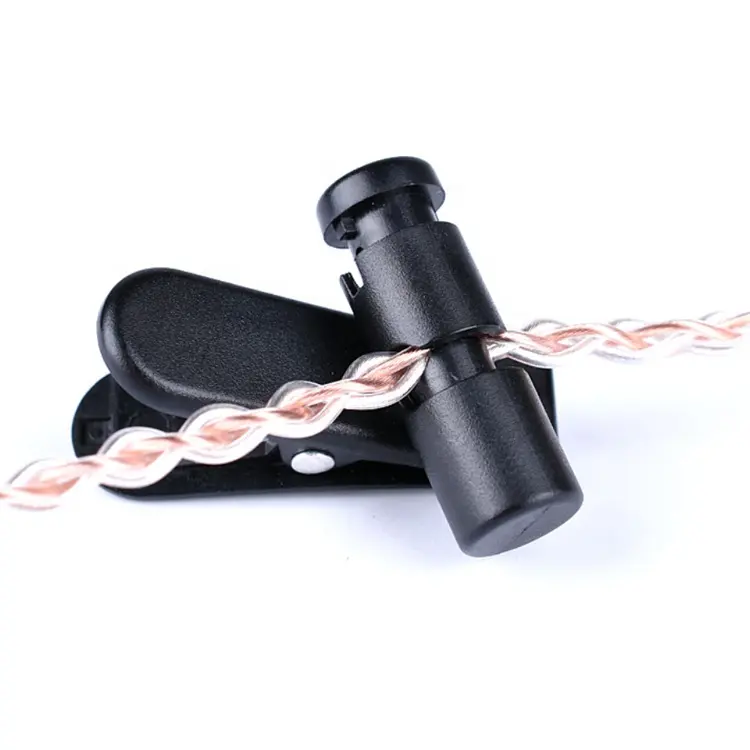 round small headphone Cord Clip Clamp Collar Lapel Shirt Holder For Earphone