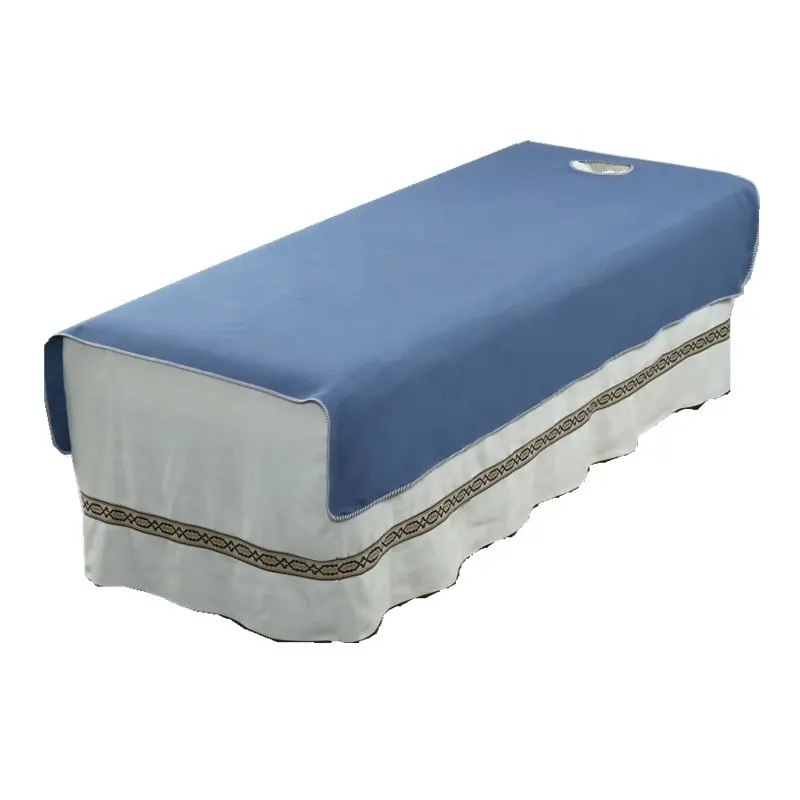 skin-friendly cotton Knitted Cotton massage SPA bed sheets breathable for body physiotherapy Beauty salon