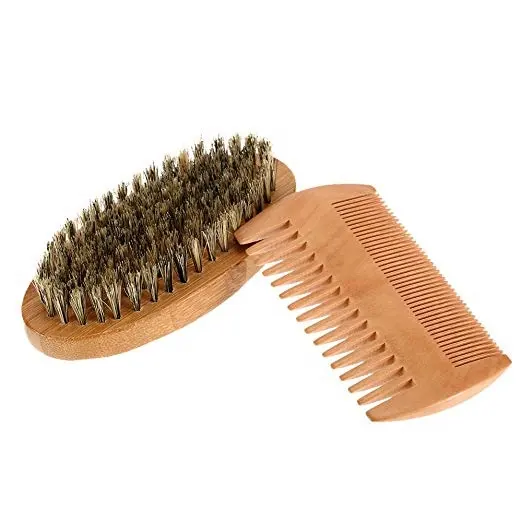 Bamboo Beard Comb Custom Logo Bamboo Beard Comb For Set