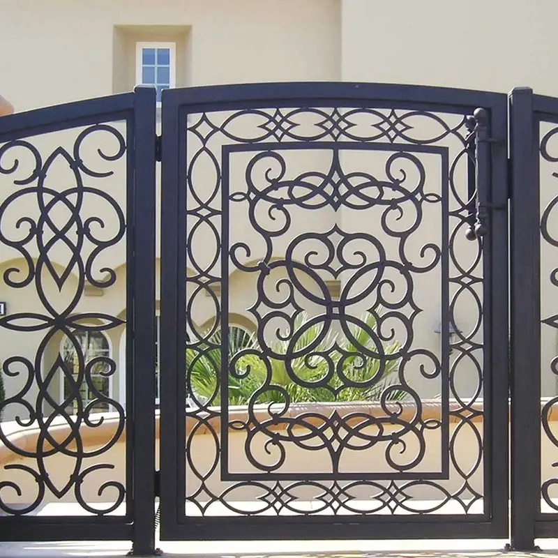 Wrought Iron Door Designs Arched Exterior Iron Door With Glass Arched Iron Gate Made In China Factory