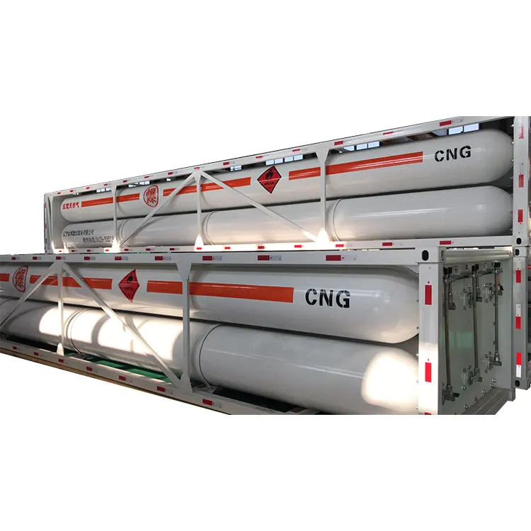 4-трубка с двумя стрелами каскад цилиндра для хранения СПГ газ Емкость контейнера для воды 5,6 кубический метр Газа сжатого природного газа для грузовиков