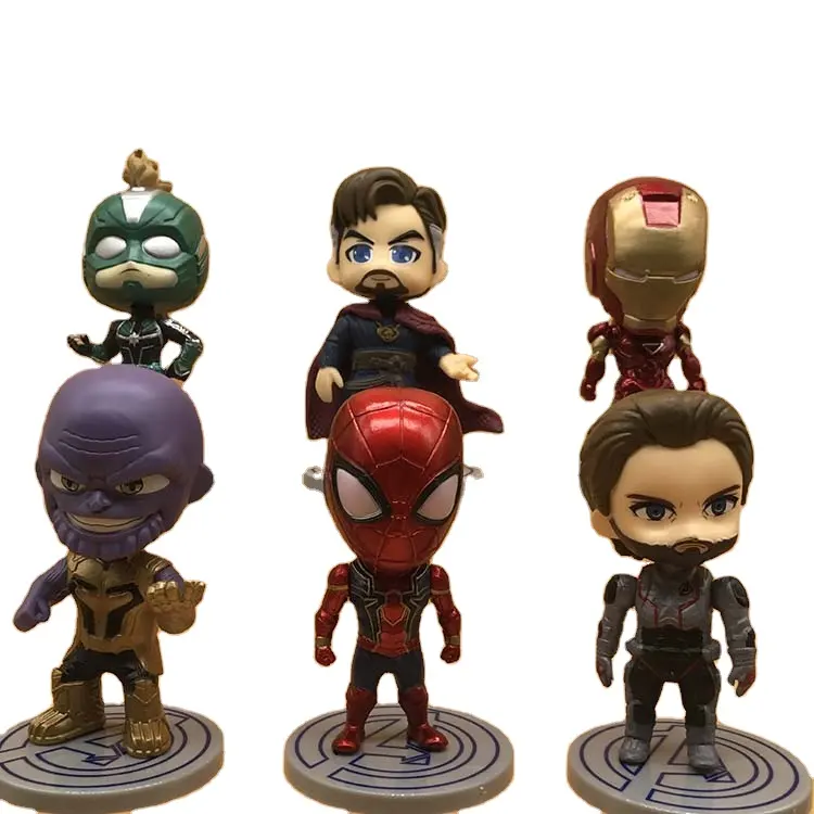 Thanos, Doctor Strange, Iron Man, and Spider-Man