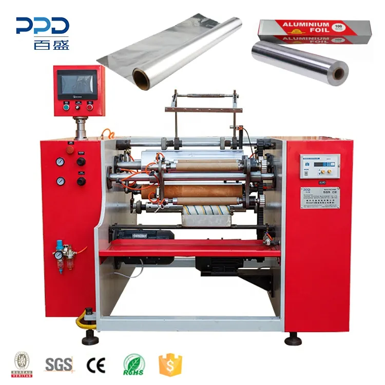 Latest Technology Price Of Safety 3 Shaft Aluminium Foil Winding Machine