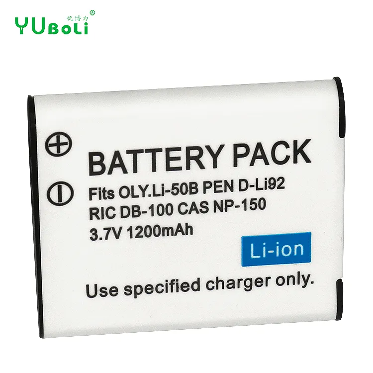 Li-50B Li50B RIC DB-100 CAS NP-150 Li-ion Camera Battery for Olympus U6010 u6020 for Pentax XZ-1 SP-800UZ D-Li92 DLi92 battery