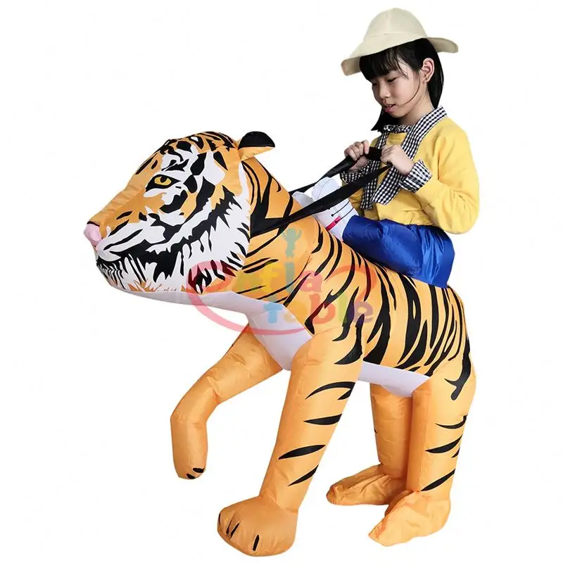 Новый дизайн, драматический сценический косплей, надувной костюм тигра для взрослых