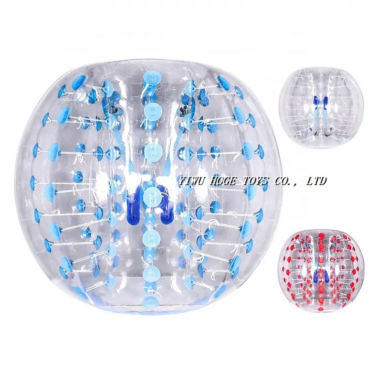 Promotional custom PVC 1.5m dia inflatable bubble soccer ball for teens