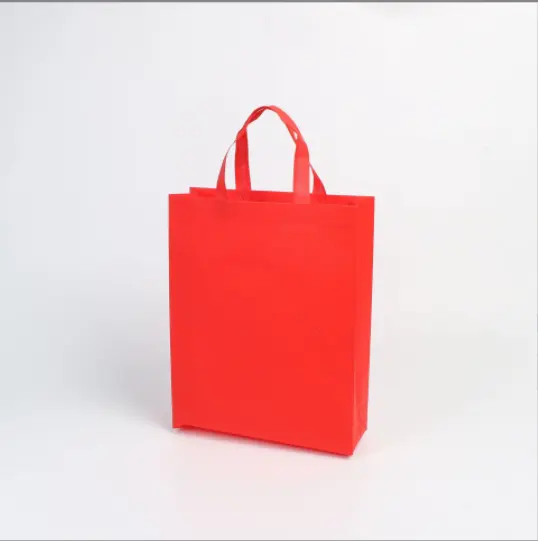 Custom Logo Print Promotional Non-woven Bags Supermarket Non Woven Recyclable Shopping Bag Non Woven Tote Grocery Bag