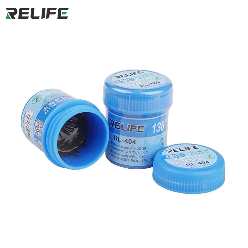 RL-404 Solder Flux Lead-free Low Temperature 138 Tin Paste For Mobile Phone PCB Bga Smd Motherboard Solder Paste