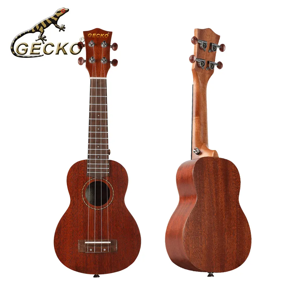 Wholesale Price 21 Inch Veneer Mahogany Tenor Musical Instrument Handmade Guitar Ukulele