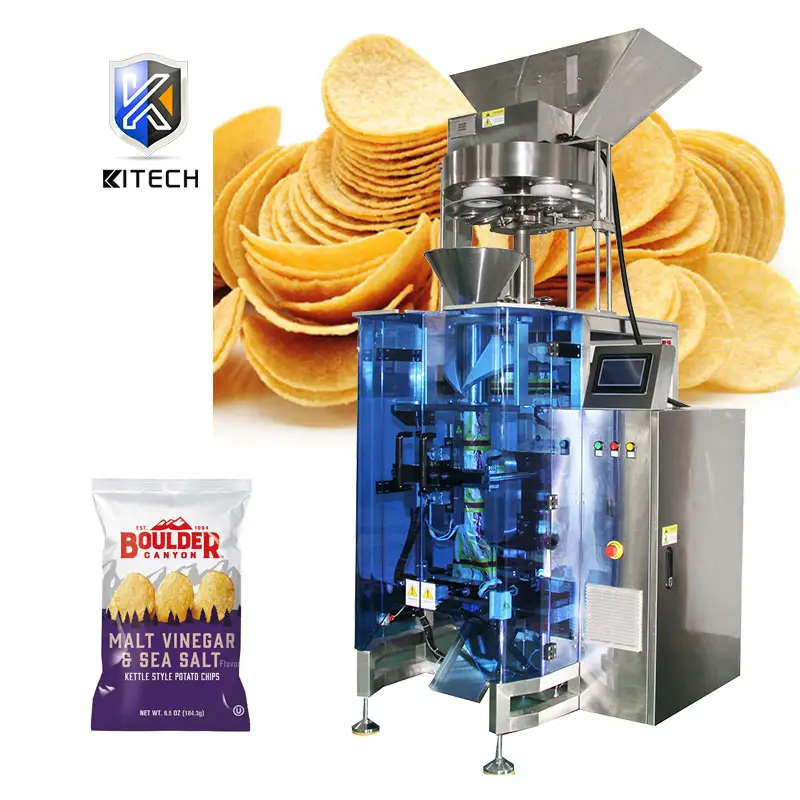 KL-520ZD auto weighing salty food Pillow bag packing machine with Competitive Price