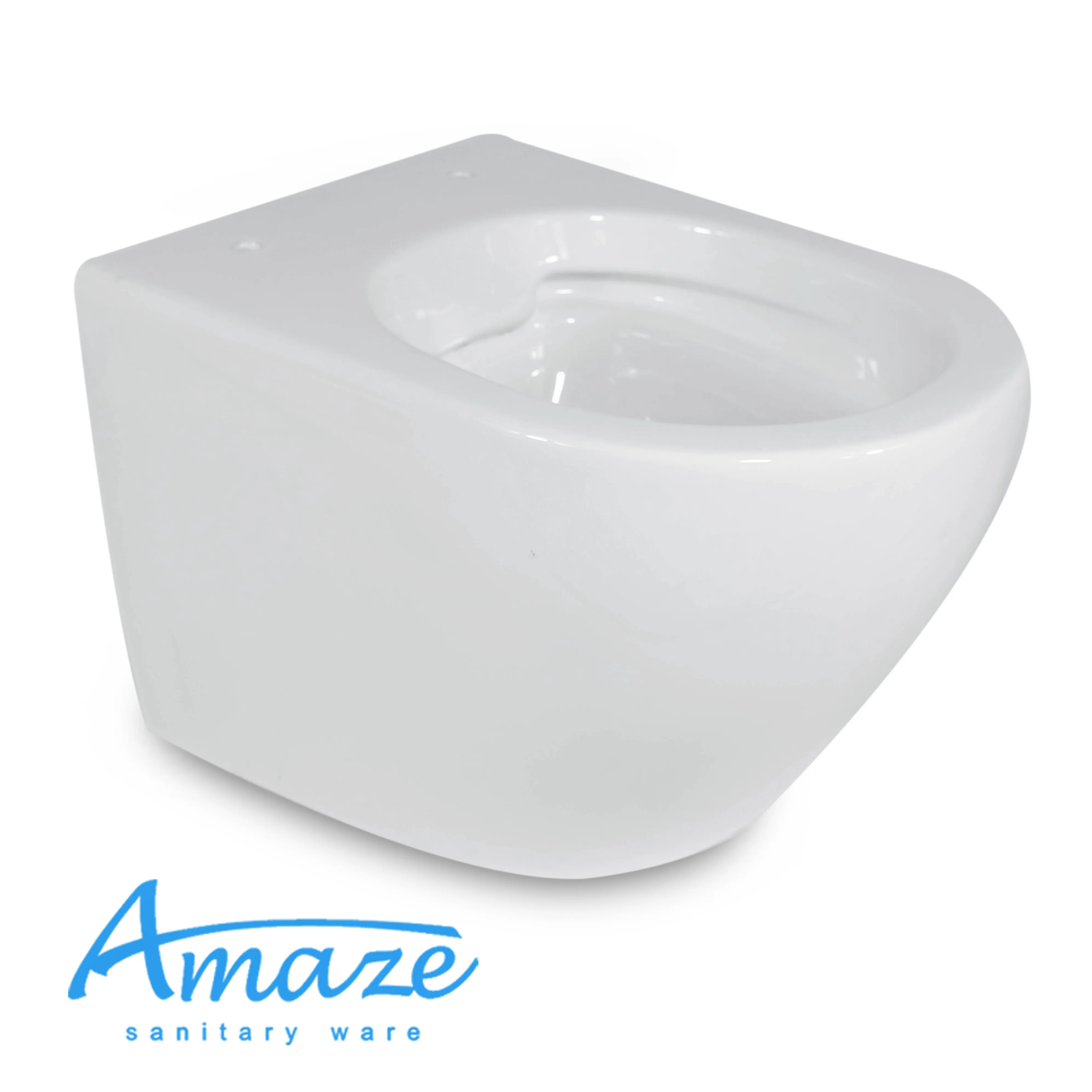 Компактный керамический унитаз без оправы для ванной комнаты, европейский стандарт