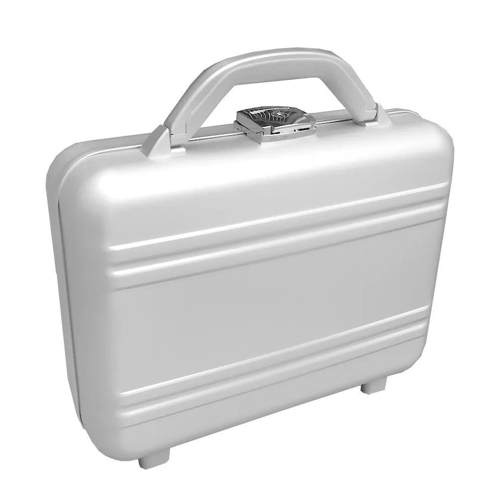 Firm laptop case portable aluminium business briefcase for man