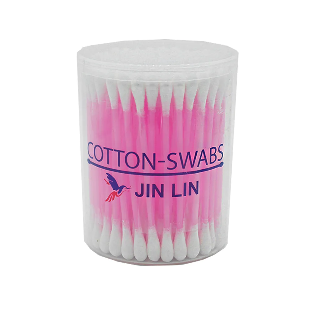 100pcs soft plastic makeup tools colourful qtips cotton swabs for ears