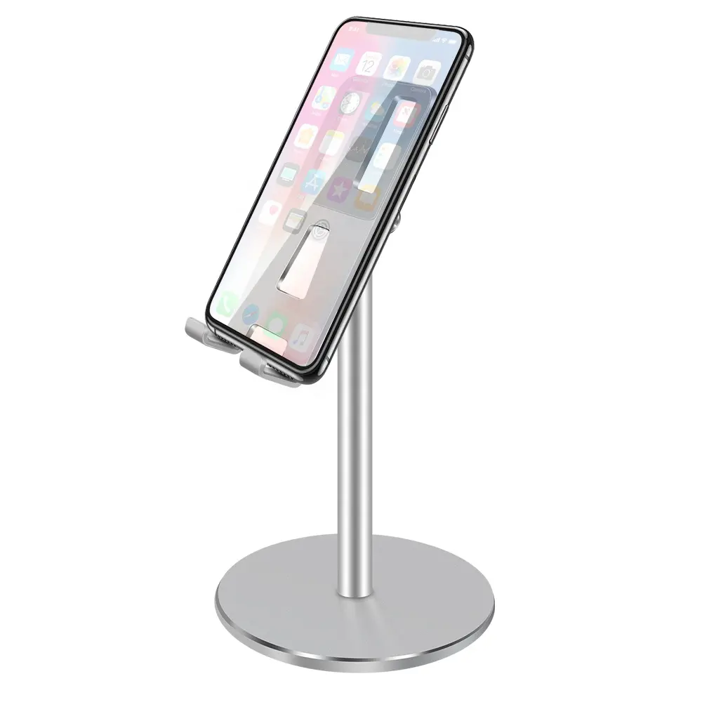 360 Rotation Aluminum Universal Desktop Phone Tablet Stand Display Mount Holder For 4.3-12.0 Inches