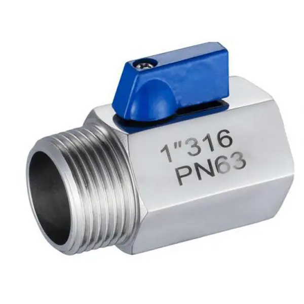 FNPT MNPT mini ball valve SS304 know valve for closed loop extractor