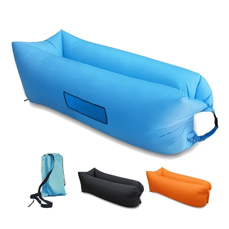 Inflatable Couch Air Sleeping Sofa Lounger Camping Bed lazybag