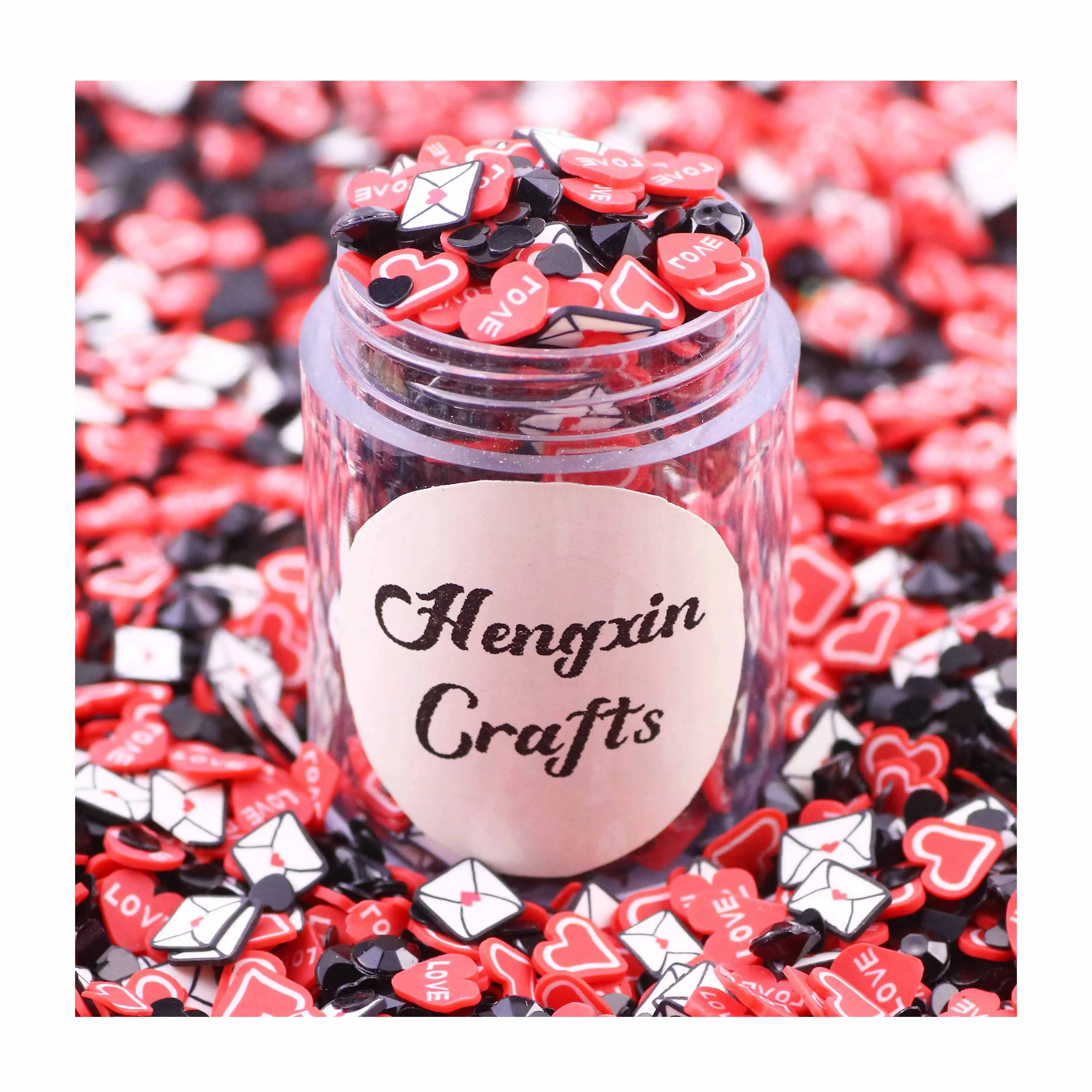 Hengxin Valentine's Day Heart Mix Sequins Paillette Crafts Glitter for Craft Decorate High-quality Fashion DIY Nail Art