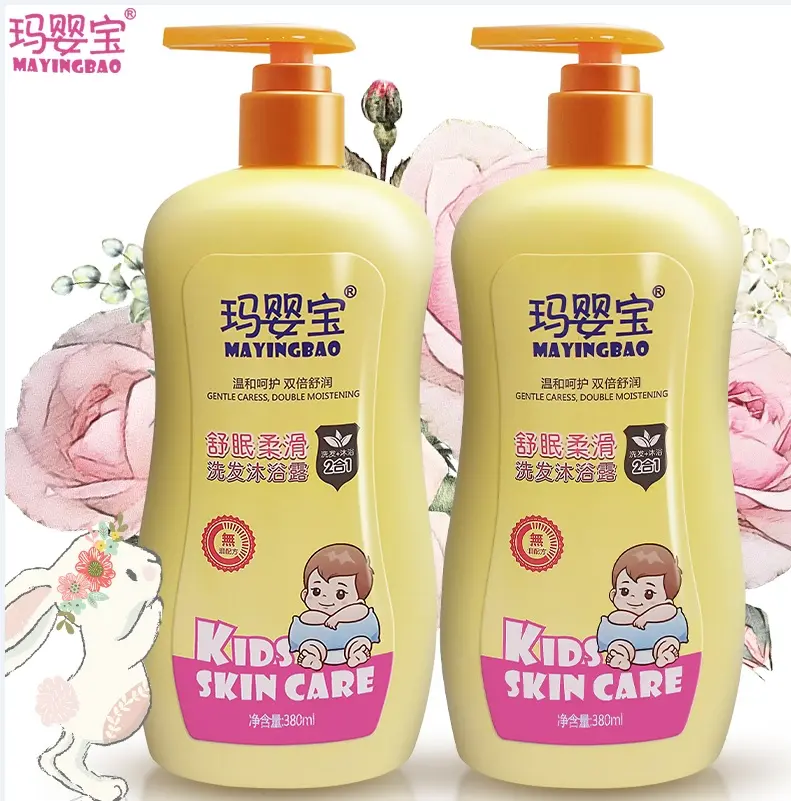 baby shampoo natura body wash mixed composite two-in-one 380ml l