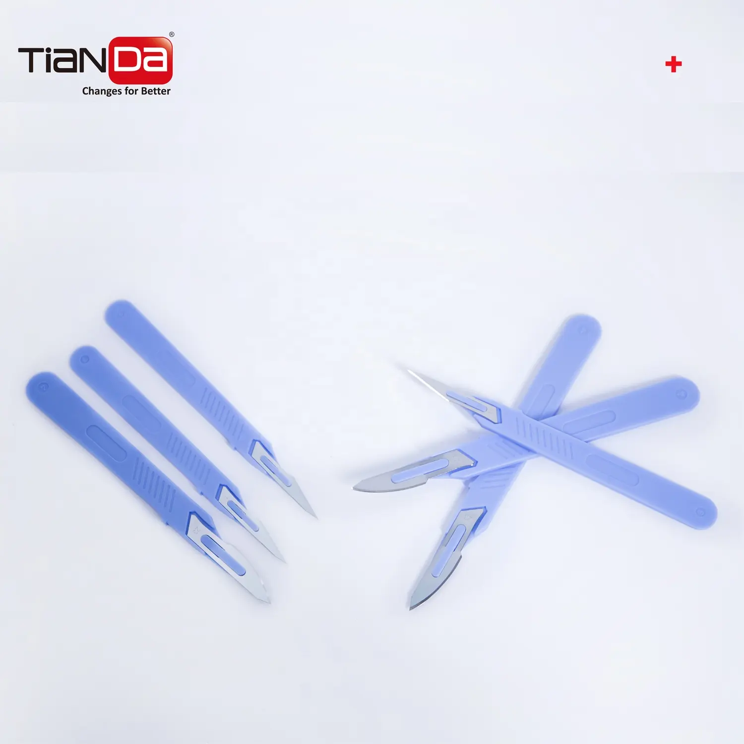 Tianda disposable standard carbon or stainless steel sterile saclpels with CE approval