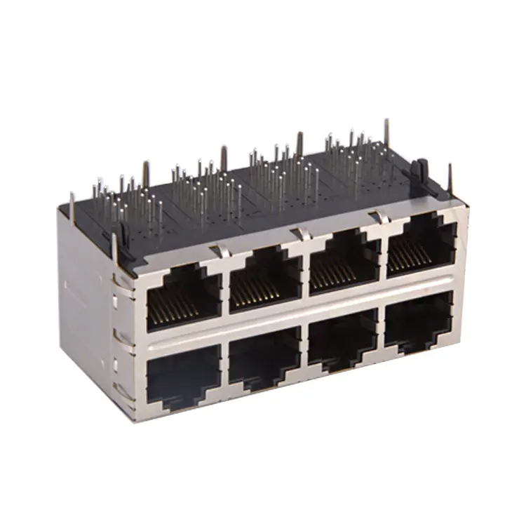 Ethernet 8P8C Rj 45 разъем Pcb с трансформатором 125Vac женский Rj-45 модульный разъем Rj45 коннектор цена