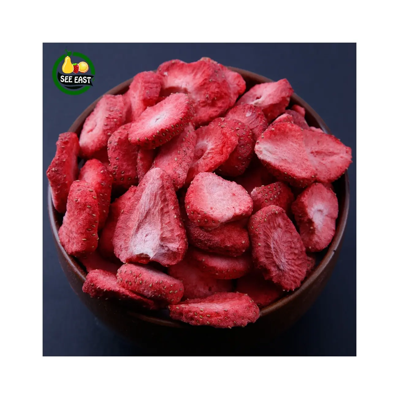 Crispy Fruits Chips Dried Sliced Strawberry Frozen Dried Strawberries With Free Samples