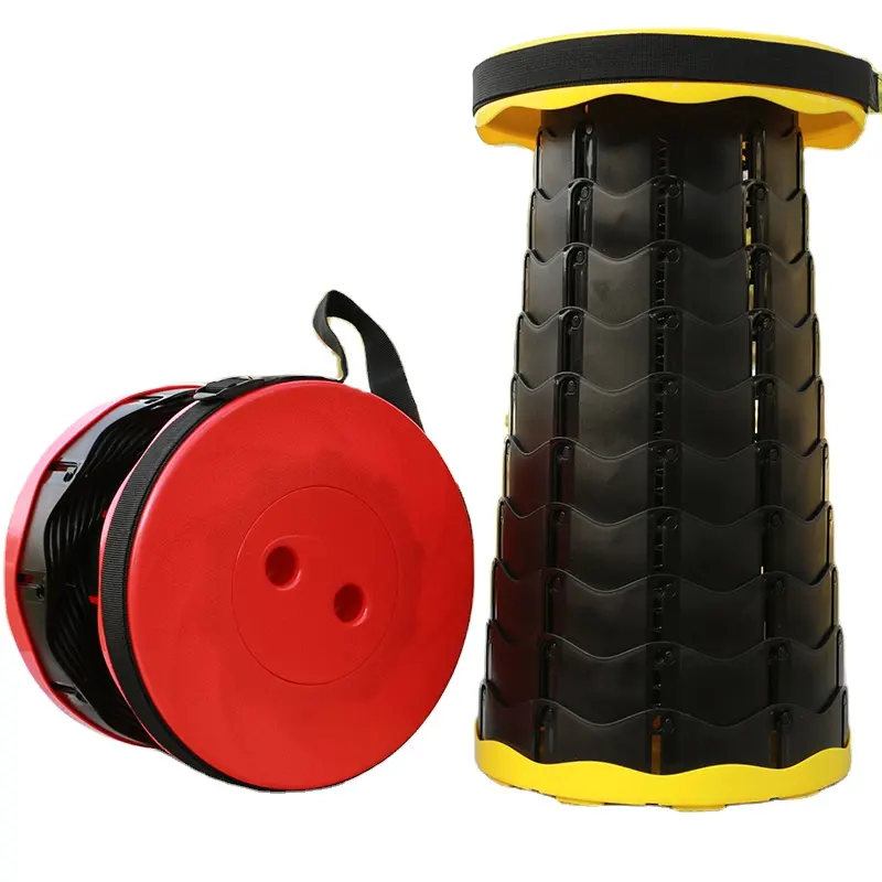 Portable Lightweight Plastic Telescoping Stool Folding Camping Stool Manufacturer