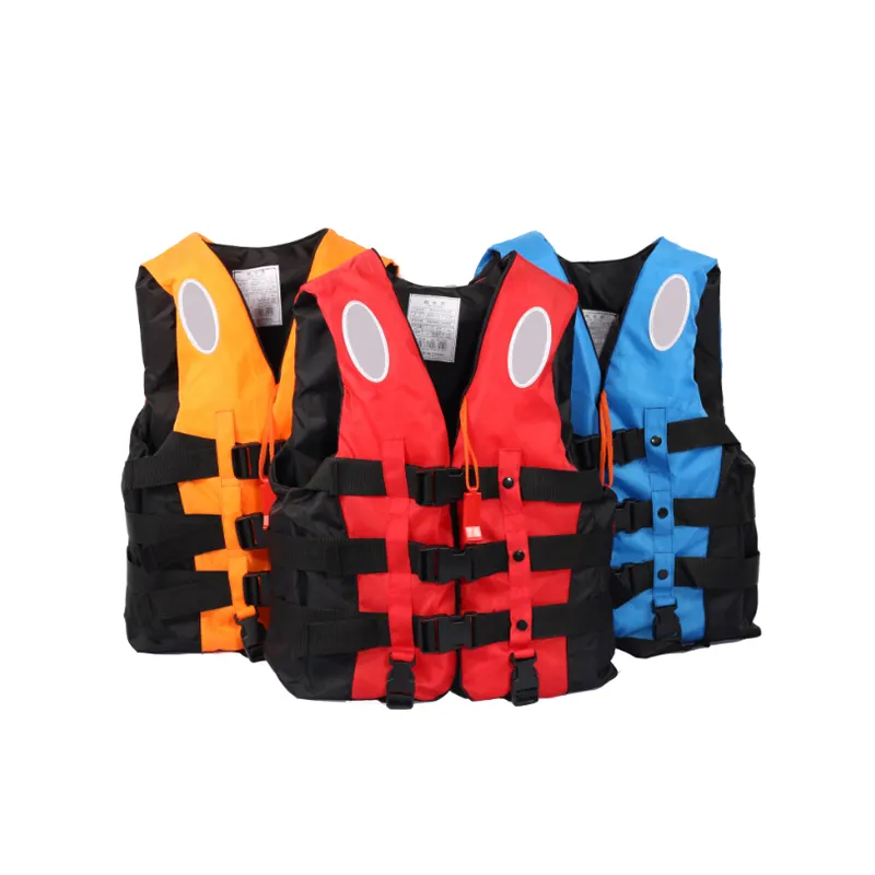 Adult Universal Adjustable Fishing Life Jacket Boating Kayaking Watersports Life Vest with Whistle for Fishing Swimming Rescui