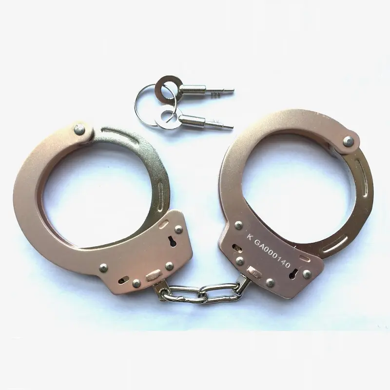 New standard double locking handcuff Good Sale Police Security Equipment Handcuff