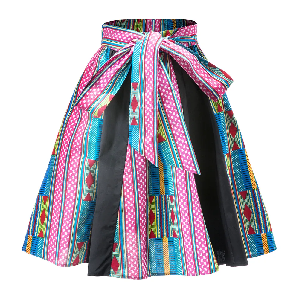 XQ067 African Wax Fashion Women's Kente Skirts 100% Cotton High quality Fashion Women Clothing