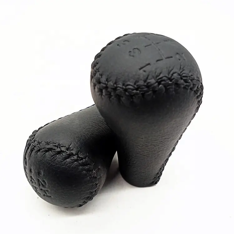 black  genuine leather car Four-wheel drive gear shift knob for nissan patrol y61 accessories