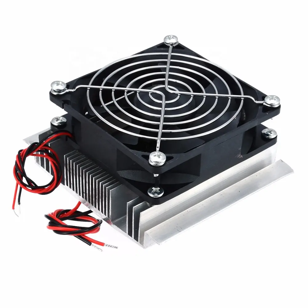 Thermoelectric Peltier Refrigeration Semiconductor Cooling System Kit Double Fan Peltier Thermoelectric Cooler