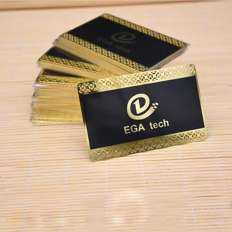 Пустые металлические визитные карточки с логотипом, визитница из нержавеющей стали с лазерной резкой