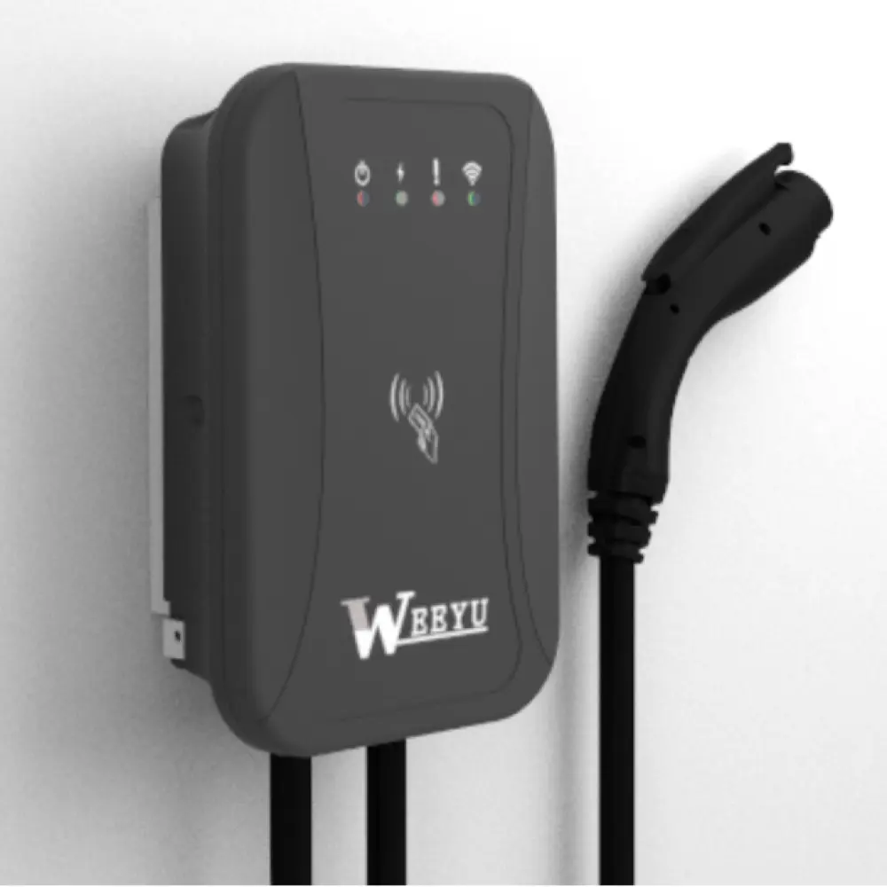 WEEYU level 2 canada installation wallbox ev charger station with 5m length