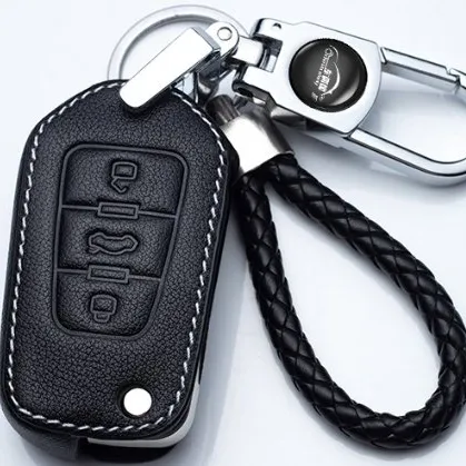 Рекламные подарки Пользовательский логотип кожаный чехол для автомобильных ключей
