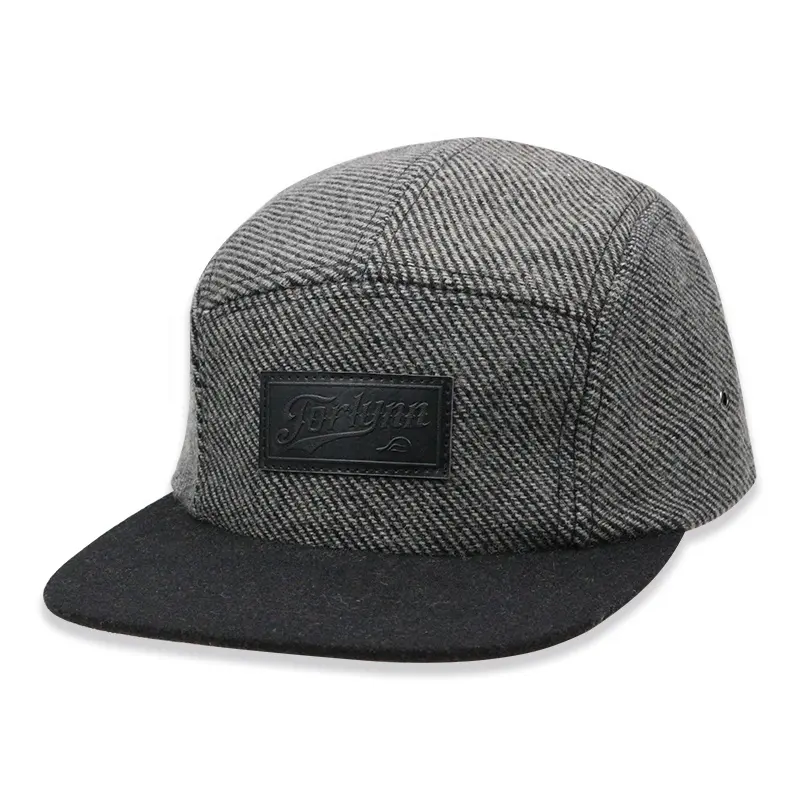 Hat Hat Hat 3D Embroidery 5 Panel Cap Custom Snapback Cap 5 Panel Hat