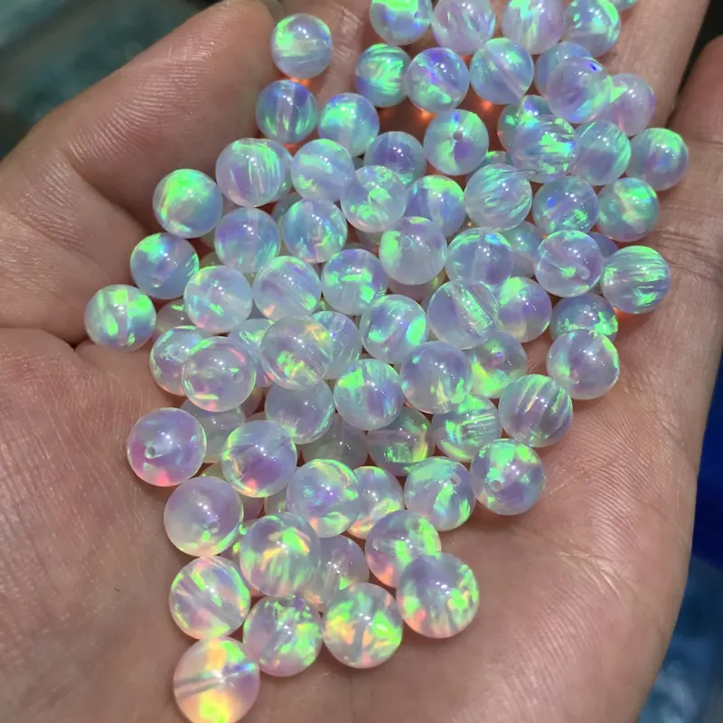 High quality stock round shape jelly opal mystic fire opal
