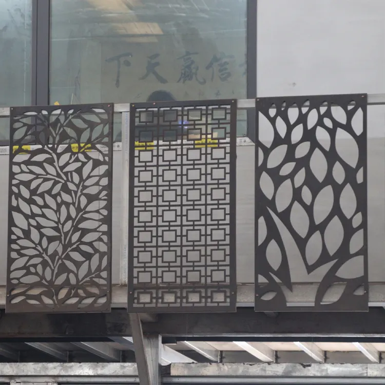 Jinjiang Weathering Corten Steel Laser Cutting Screen Laser Cut Metal Panel For Garden