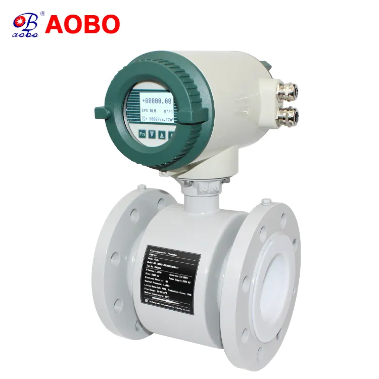 AOBO Electromagnetic Water Flowmeter Dn450 Electromagnetic Flowmeter P16 Beverage Electromagnetic Flowmeter