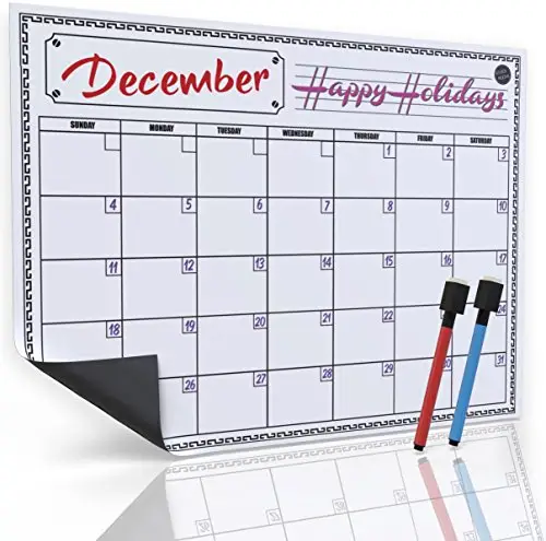 Magnetic whiteboard dry erase planner reward schedule chart fridge magnet monthly calendar for fridge