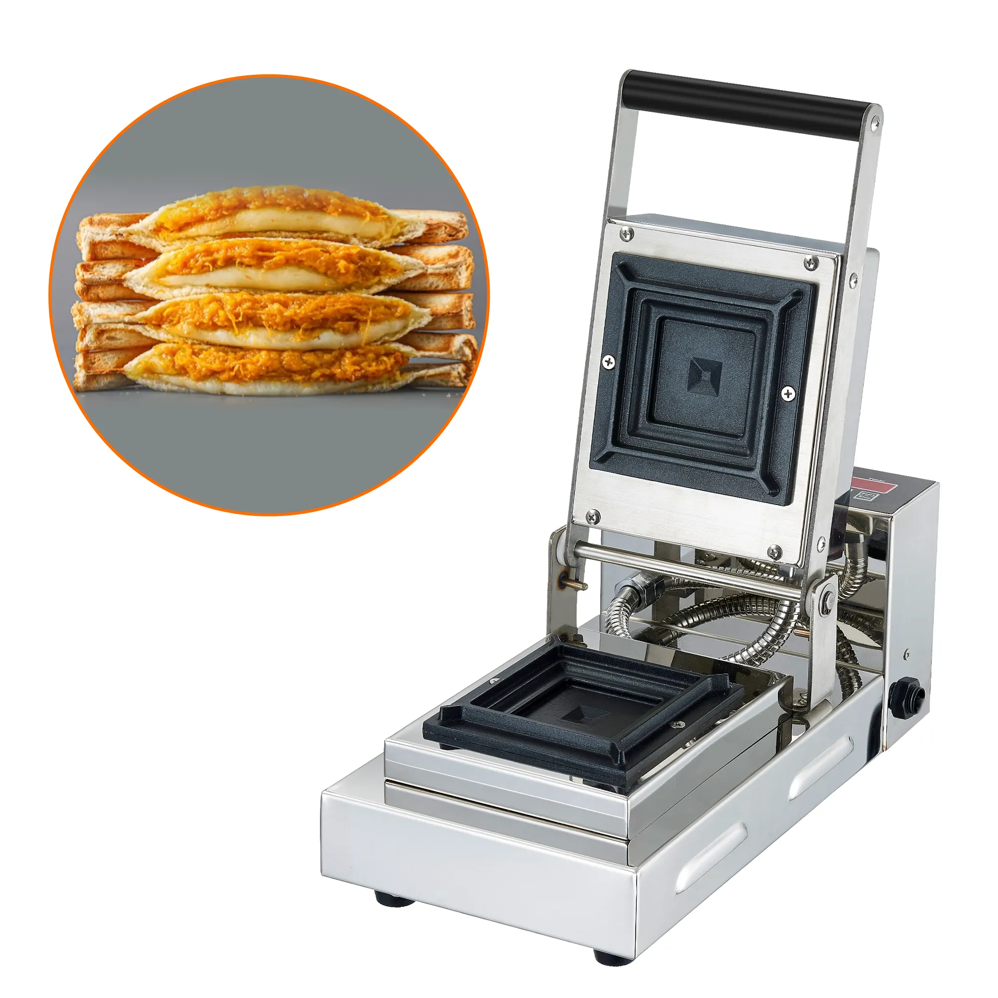 New Type Safe Durable Detachable Square Home Electric Waffle Maker Quickly Making Breakfast Sandwich Maker Toaster