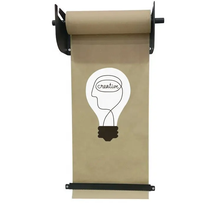 JH-Mech Easy to Hang on Wall Studio Roller Wall Mounted Kraft Paper Dispenser Cutter