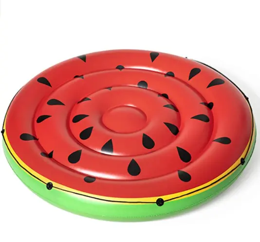 whole sale large Inflatable watermelon island inflatable pool float inflatable pool row water play equipment for kids and adult