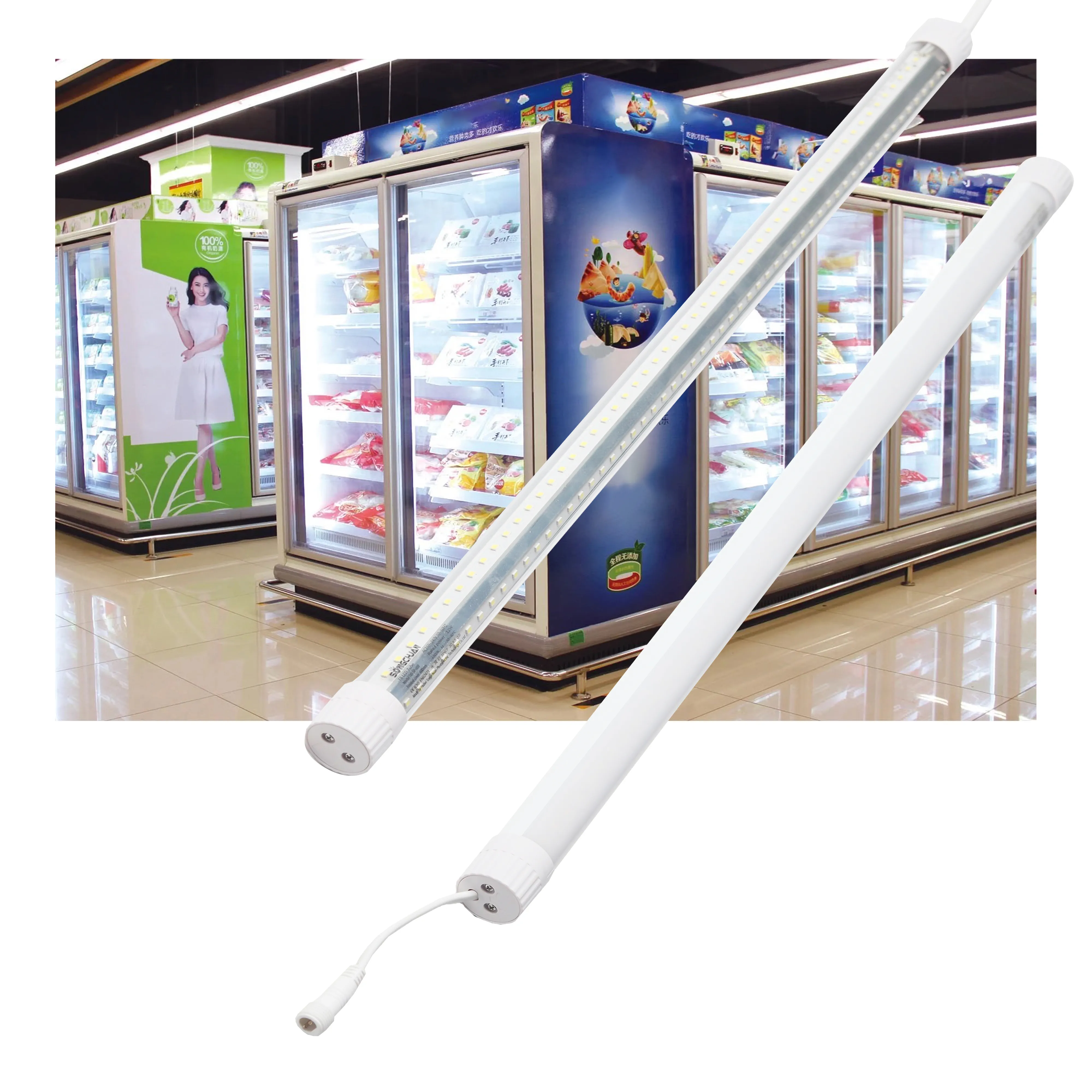 600MM 14W Shopping Mall Supermarket Food Display Cabinet LED Lamp Refrigerated Cabinet Led Lamp Waterproof IP65 T8 Tube