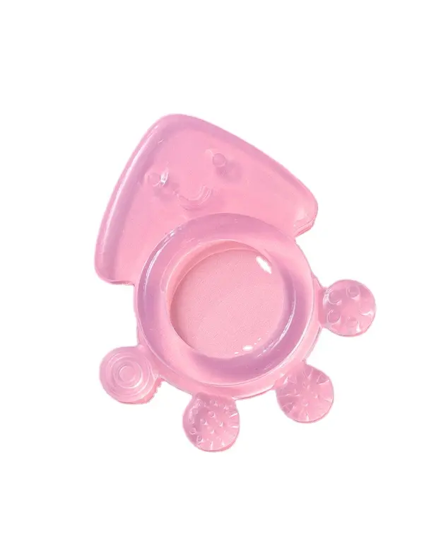 Customized Safety Funny Toys Silicone Natural Chewing Teething Toys Soft Silicon Ring SIlicone Nursing Baby Teether