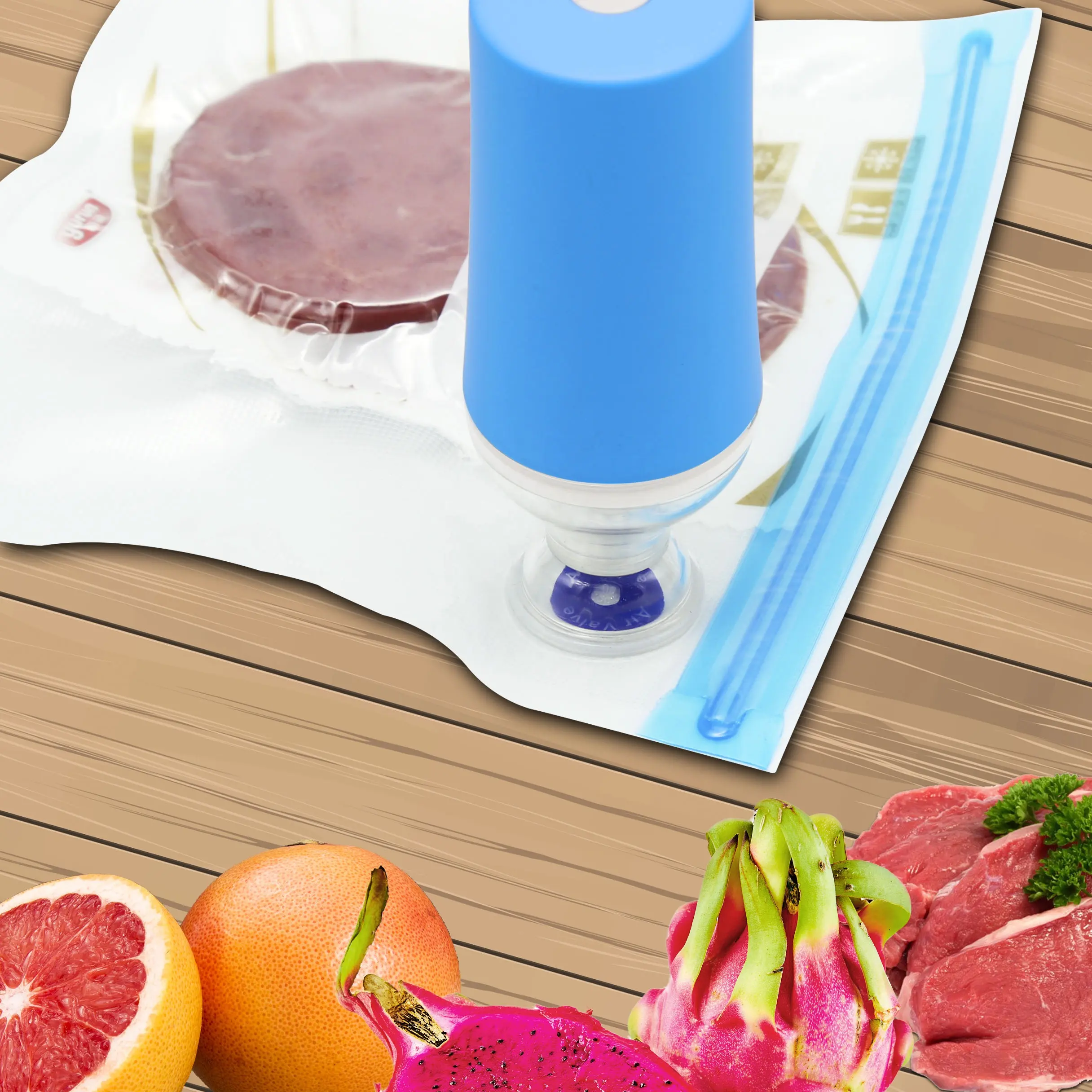 Kitchen Portable Automatic Food Vacuum Bag Sealer with pump