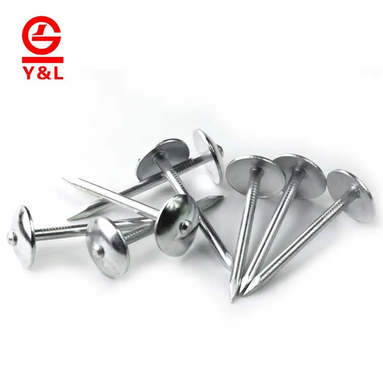Roofing Nails Manufacturers China Supplier Umbrella Head Roofing Nails